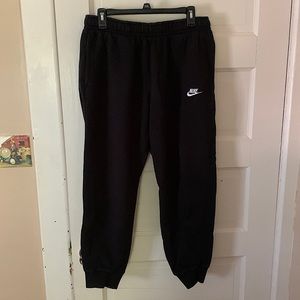 Nike Black Fleece Joggers Size Large
